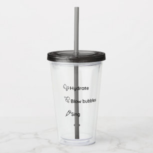 Singers Straw Tumbler Acryl Drinkbeker