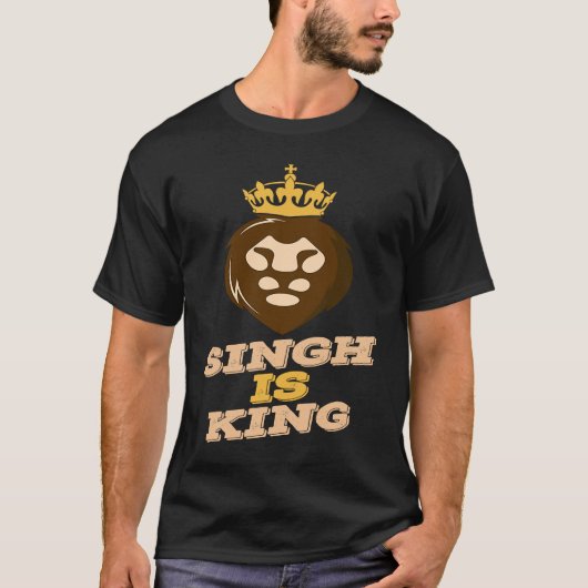 Singh is Koning Leeuw T-shirt (Voorkant)