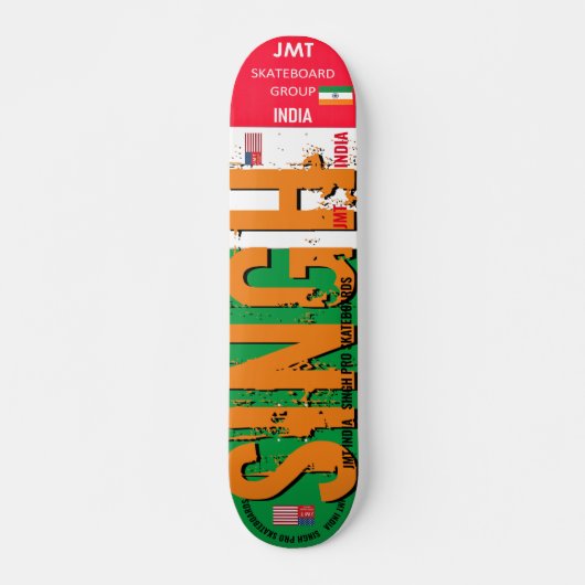 SINGH JMT INDIA 7 3/4" Skateboard Deck (Voorkant)