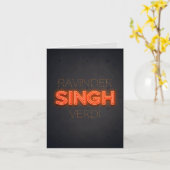 Singh Wenskaart Kaart (Gele Bloem)