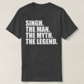 SinghSingh Achternaam Singh Surna T-shirt (Design voorkant)