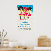  Singin' In De Regen Musical Comedy Film Poster (Keuken)