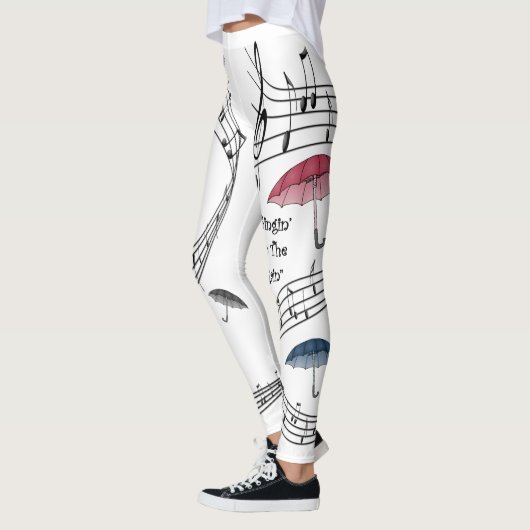 Singin’ in de regen ~ paraprellas ~ Musical Notes  Leggings (Links)
