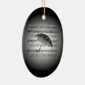 Singin’ in de regen ~ umbrella ~ Sheet Music Keramisch Ornament (Rechts)