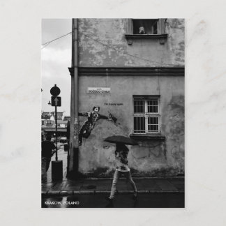 Singin' in het Briefkaart van de Regen, met de Tek