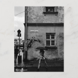 Singin' in het Briefkaart van de Regen, met de Tek