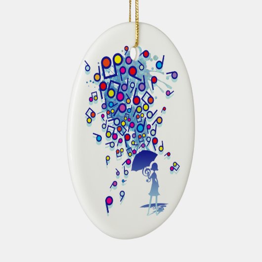 Singin in' in de regen keramisch ornament (Rechts)