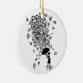 Singin in' in de regen keramisch ornament (Rechts)