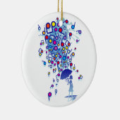 Singin in' in de regen keramisch ornament (Rechts)