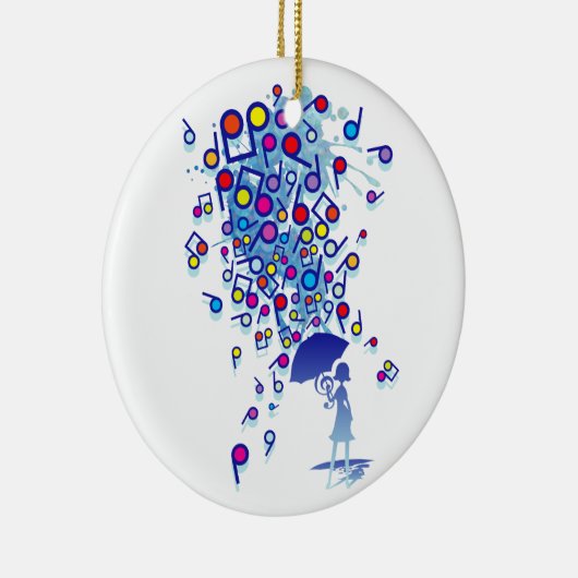 Singin in' in de regen keramisch ornament (Rechts)