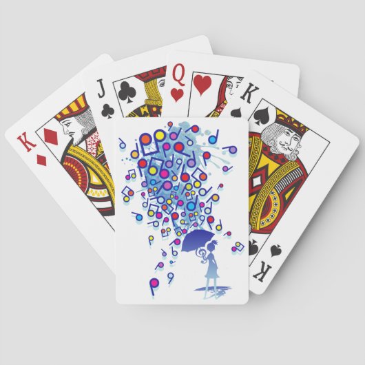 Singin in' in de regen speelkaarten (Achterkant)