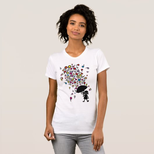 Singin in' in de regen t-shirt (Voorkant volledig)