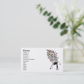 Singin in' in de regen visitekaartje (Staand voorkant)