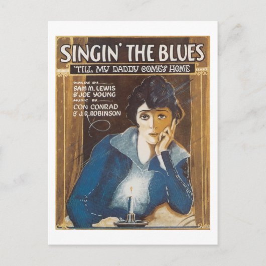 Singin' The Blues  Songbook Hoesje Briefkaart (Voorkant)