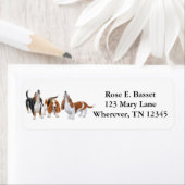 Singing Basset Hounds Label (Insitu)