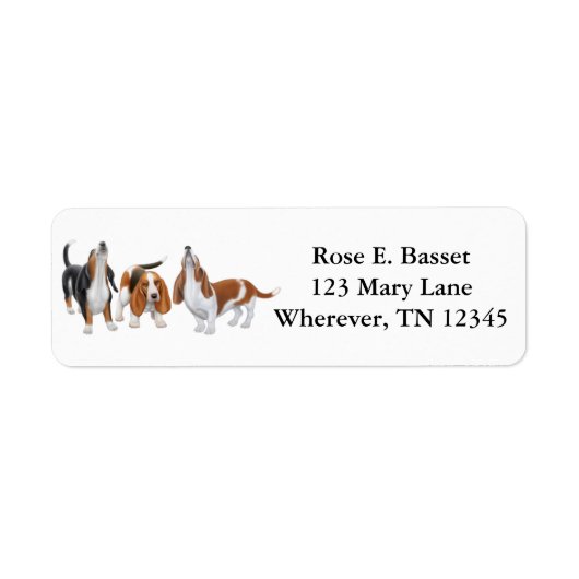 Singing Basset Hounds Label (Voorkant)
