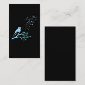 Singing Bird Musical Notes Visitekaartje (Voorkant / Achterkant)