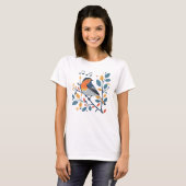 Singing Bird on Branch T-Shirt – Natuur & Muziek G (Voorkant volledig)