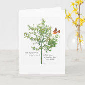 Singing Bird wenskaart Kaart (Gele Bloem)