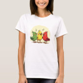 Singing Birds – Joyful Art with Reggae Vibes T-shirt (Voorkant)