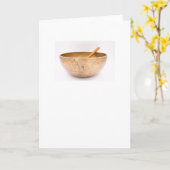 Singing Bowl Wenskaart Kaart (Gele Bloem)