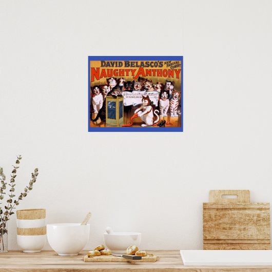  Singing Cats Naughty Anthony Theater Copy Poster (Keuken)