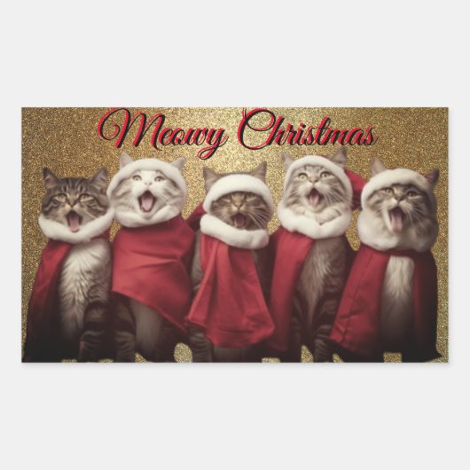 Singing Cats Sticker (Voorkant)