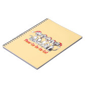 Singing Christmas Cats with Santa Hats Notitieboek (Linkerzijde)