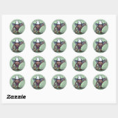 Singing Cowboy Ronde Sticker (Vel)