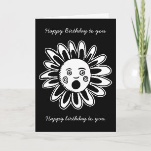 Singing Flower - Happy Birthday Song - Zwart Kaart