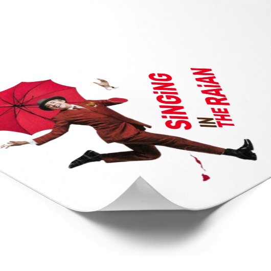 SiNGiNG IN HET RAiN Wall Art Design Poster (Hoek)
