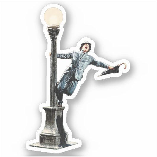 Singing in the Rain! Sticker (Voorkant)