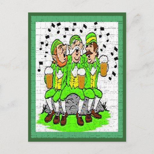 Singing Irish Briefkaart (Voorkant)