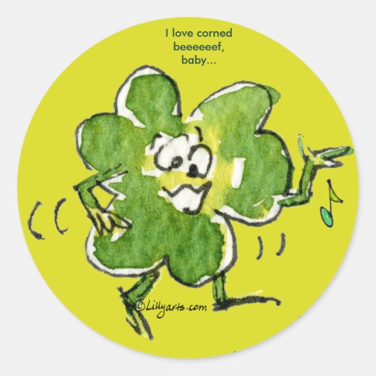 Singing Irish Shamrock n Roll 09 Sticker (Voorkant)