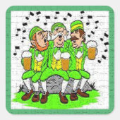 Singing Irish Vierkante Sticker (Voorkant)