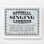 Singing License Muismat (Voorkant)