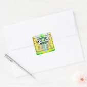 Singing License Square Sticker (Envelop)