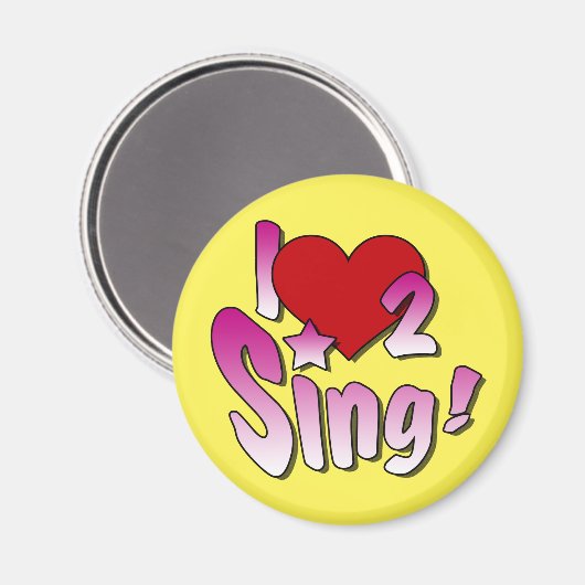 Singing Magnet (Voorkant / Achterkant)