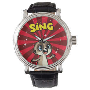 Singing Meerkat Horloge