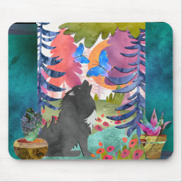 SINGING MET ANGELS Lapphund - Mousepad Muismat