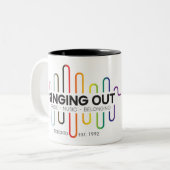 Singing Out Mug Tweekleurige Koffiemok (Voorkant links)