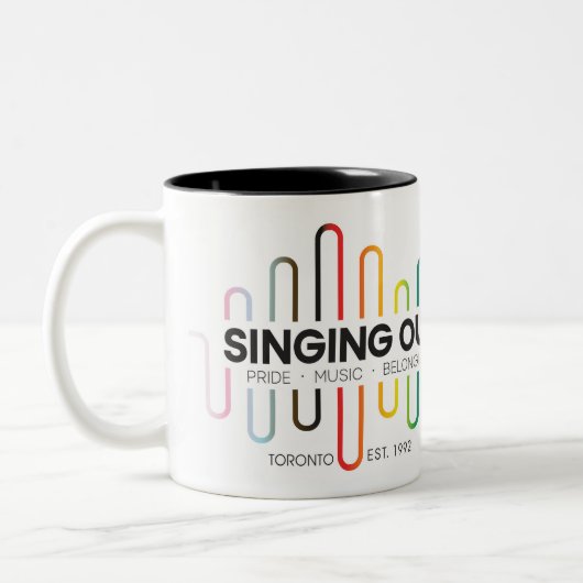 Singing Out Mug Tweekleurige Koffiemok (Links)