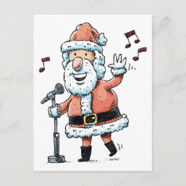 Singing Santa Claus Feestdagenkaart