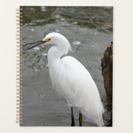 Singing Snowy Egret Planner