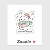 Singing Softly Shining Gently Sticker | Cute Ghost (Vel)