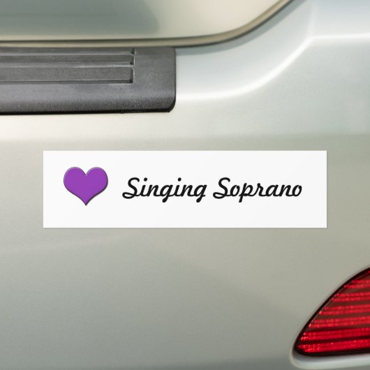 Singing Soprano Bumpersticker (Op auto)