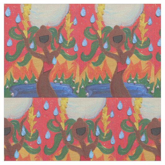 Singing Tree Fabric Stof (Close Up)