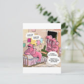 Singing Walrus Worried Parents Funny Briefkaart (Staand voorkant)