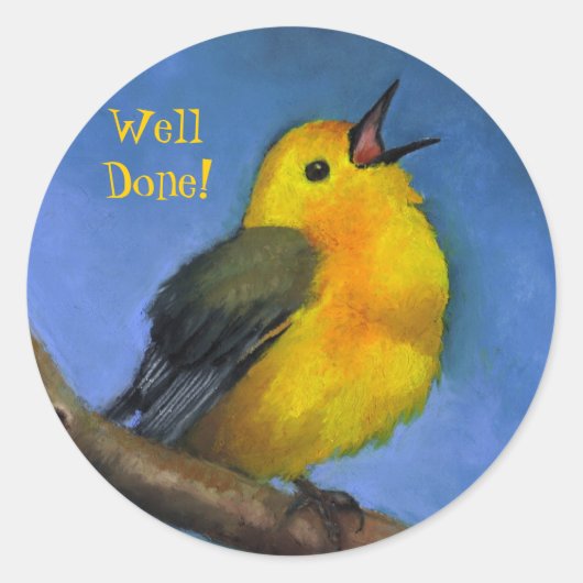 Singing Warbler: Goed gedaan! Kunst op Stickers (Voorkant)