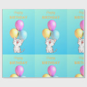 SINGKITTEN HAPPY BIRTHDAY CADEAUPAPIER (Vlak)